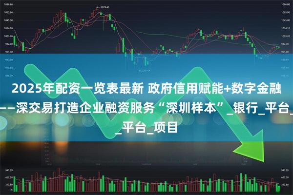 2025年配资一览表最新 政府信用赋能+数字金融创新——深交易打造企业融资服务“深圳样本”_银行_平台_项目