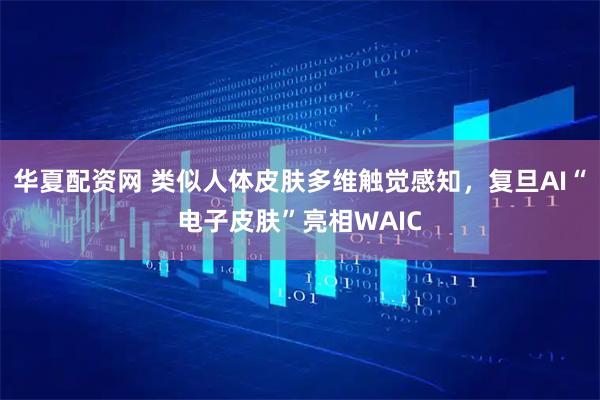 华夏配资网 类似人体皮肤多维触觉感知，复旦AI“电子皮肤”亮相WAIC